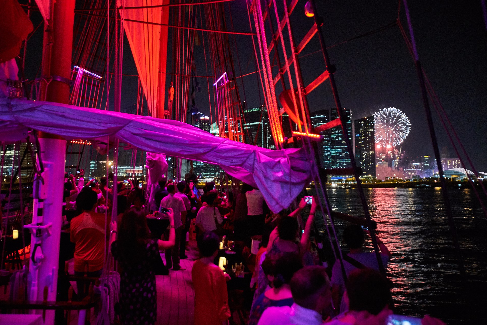 SG60 National Day Cruise Singapore fireworks view from Royal Albatross