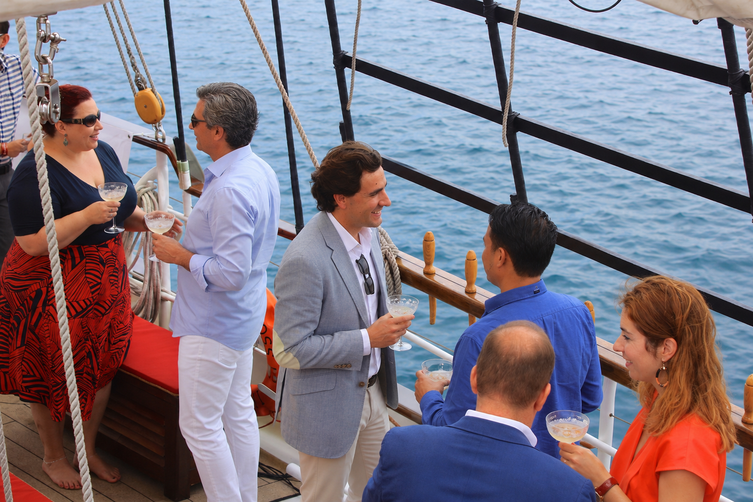 People partying onboard Royal Albatross